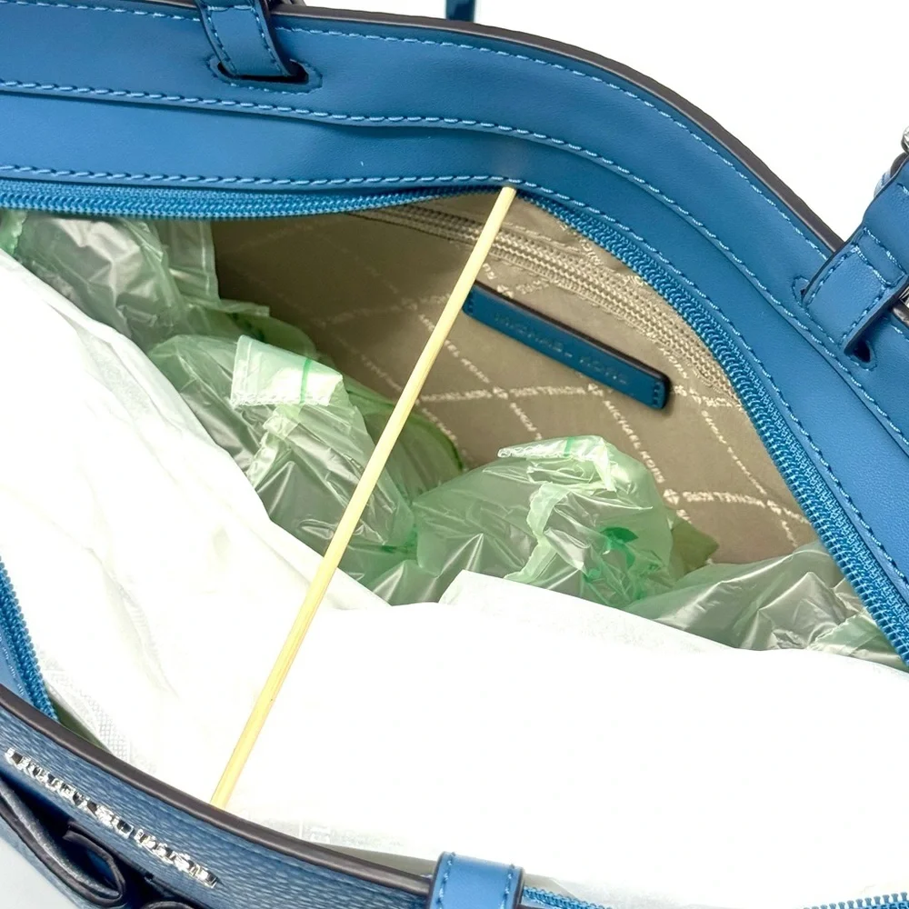 Michael Kors Jet Set Medium Double Pocket Tote Bag Cornflower